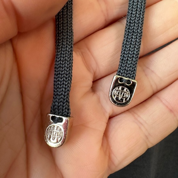 Massimo Dutti Women’s Drawstring Straight Leg Trousers Charcoal Gray (Size M) - Picture 4 of 11